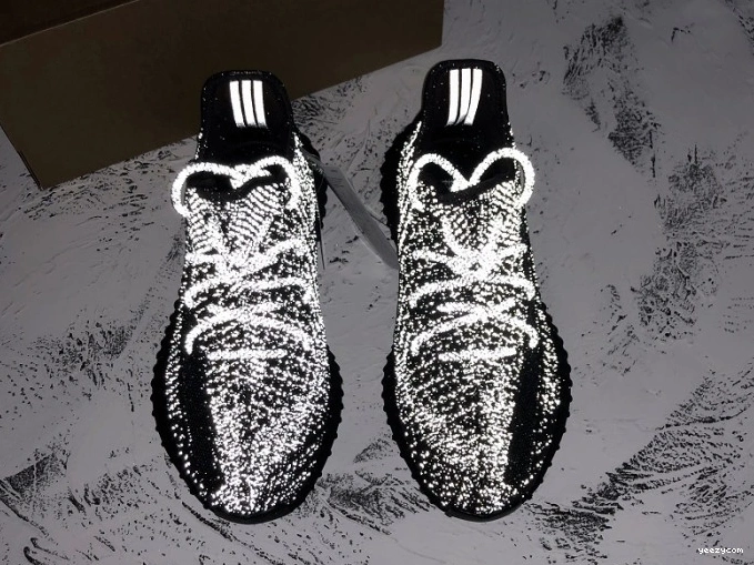 V2 Static 350 Black FU9007 Boost Adidas - (Reflective) Yeezy 0724
